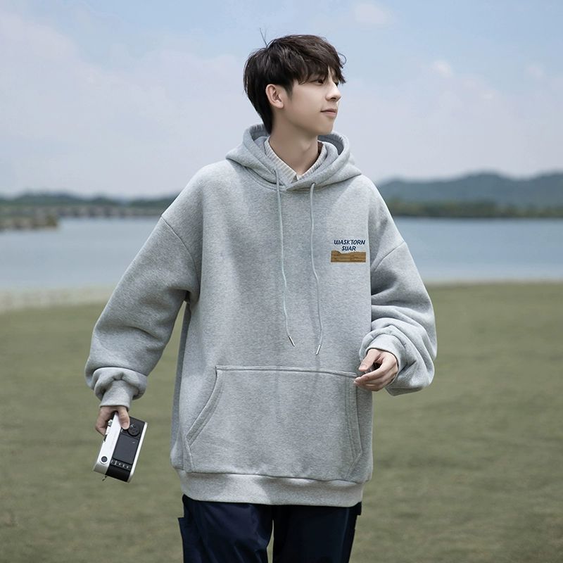 Cityboy Japonés suéter de los hombres 2023 Invierno nueva marca moda con capucha diseño flojo estilo perezoso top