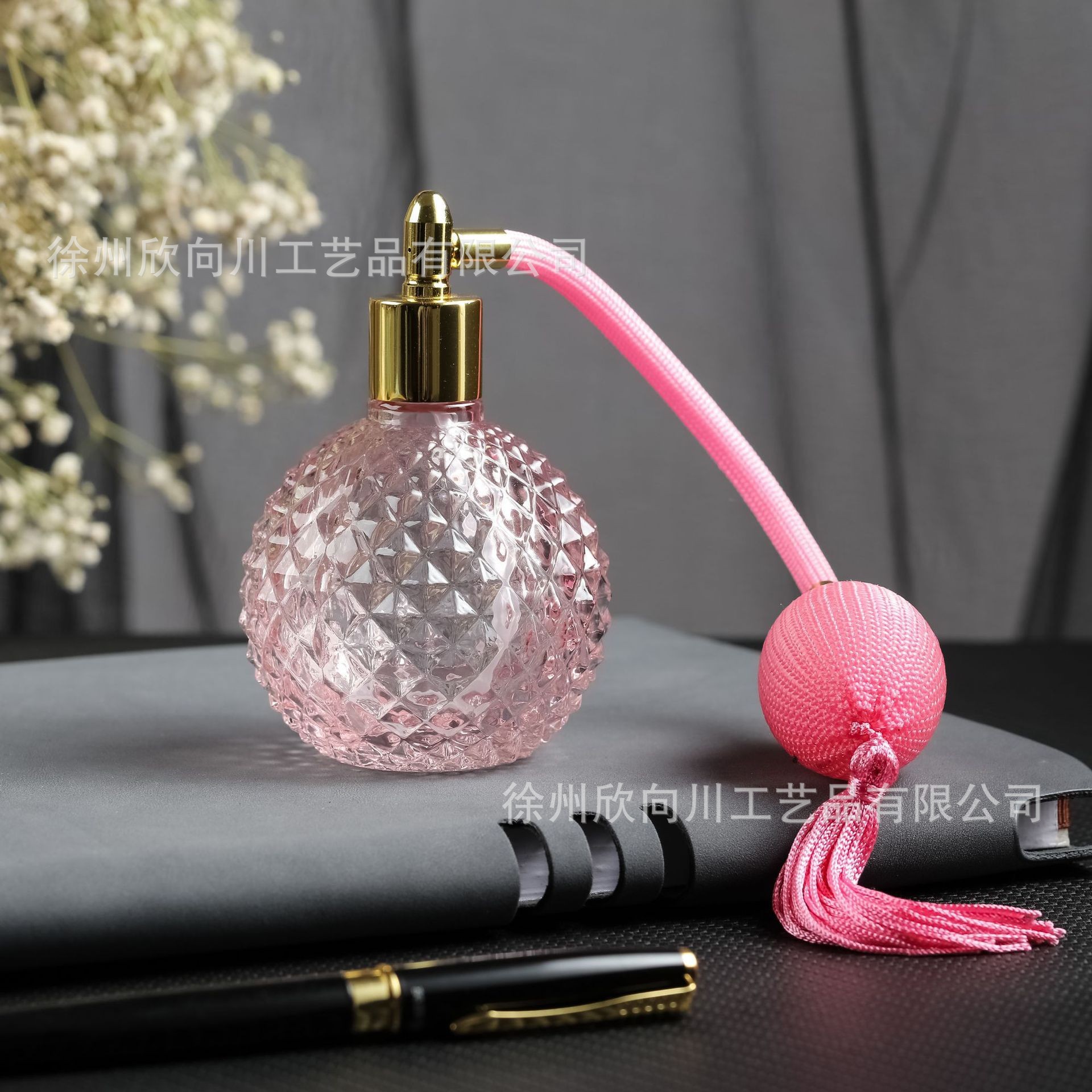 Bolsa de aire botella de spray de perfume 100mL prensa sub-botella piña aromaterapia botella de vidrio de alto grado volátil boquilla de peluquería