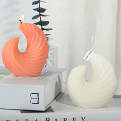 三信 創意海浪香薰蠟燭硅膠模具 創意抽象磨具石膏擺件擴香石模型