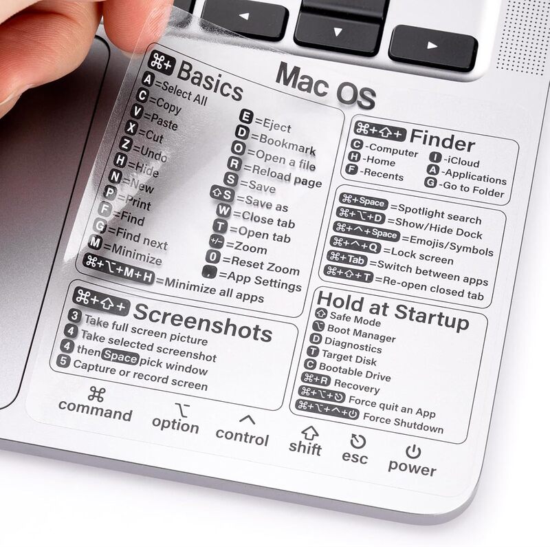 In-Stock Cross-Border Hot-Selling Vinyl Labels, Transparent Stickers, Computer Instruction Labels, Adhesive Stickers