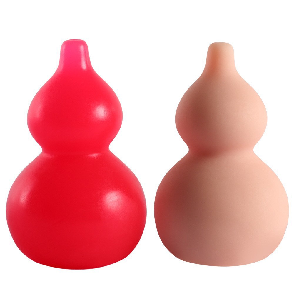 Men’s Gourd-Shape Manual Masturbator Cup with Three-Stage Training Channels — detail image 3
