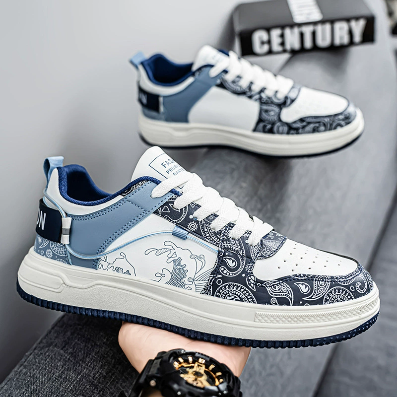 Летние 2025 новые повседневные кроссовки мужские модные универсальные спортивные стиль молодежные мужские туфли