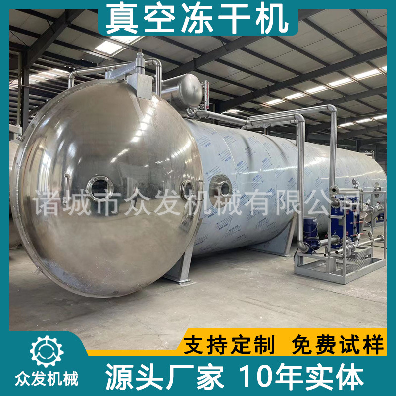 自动芒果低温冷冻干燥机 鸡胸肉50平冻干机 水果真空冻干机器