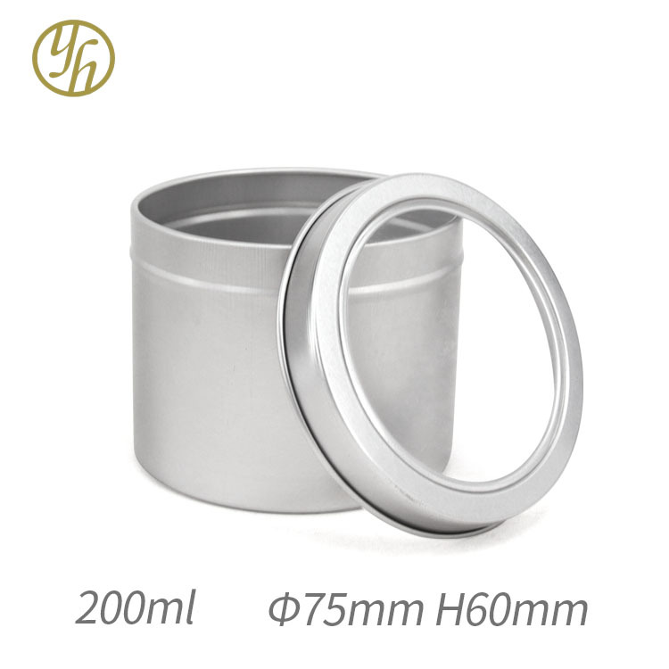 200g 透明开窗铝盒 天地盖铝盒 茶叶盒铝盒 固体膏铝盒 发蜡盒