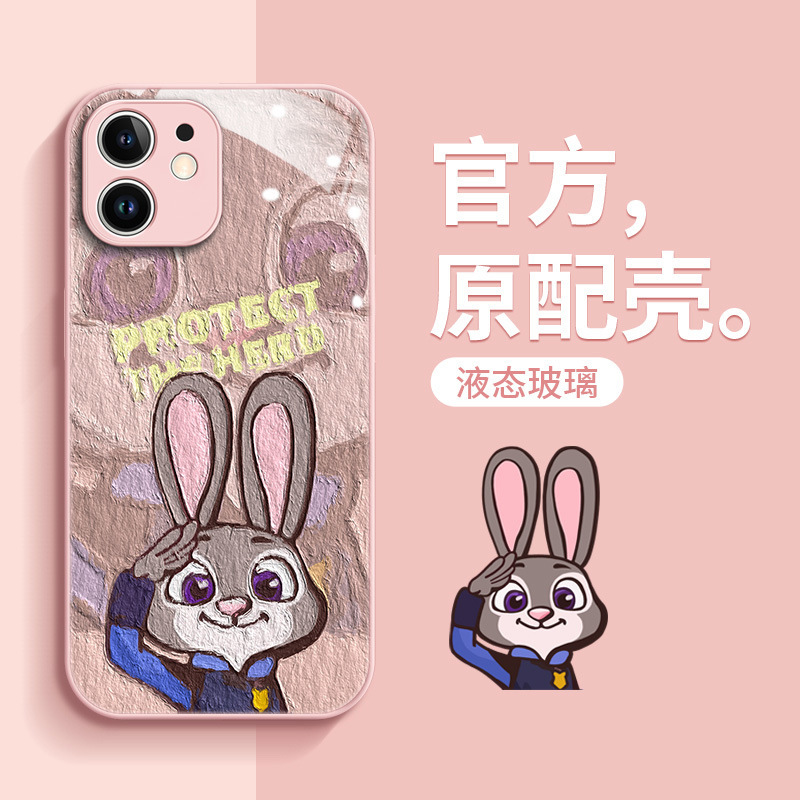 Apple 11 mobile phone case iphone new 12 oil painting cartoon 13pro couple's 14plus all-inclusive x protective case