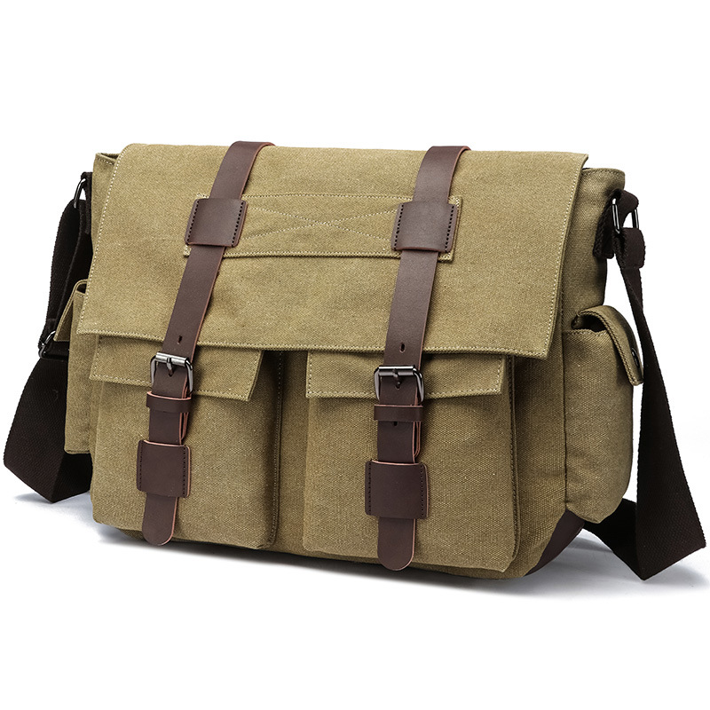 Suministro directo de fábrica transfronterizo retro casual hip hop moda ordenador hombro moda hombres crossbody bolsa de mensajero multifuncional