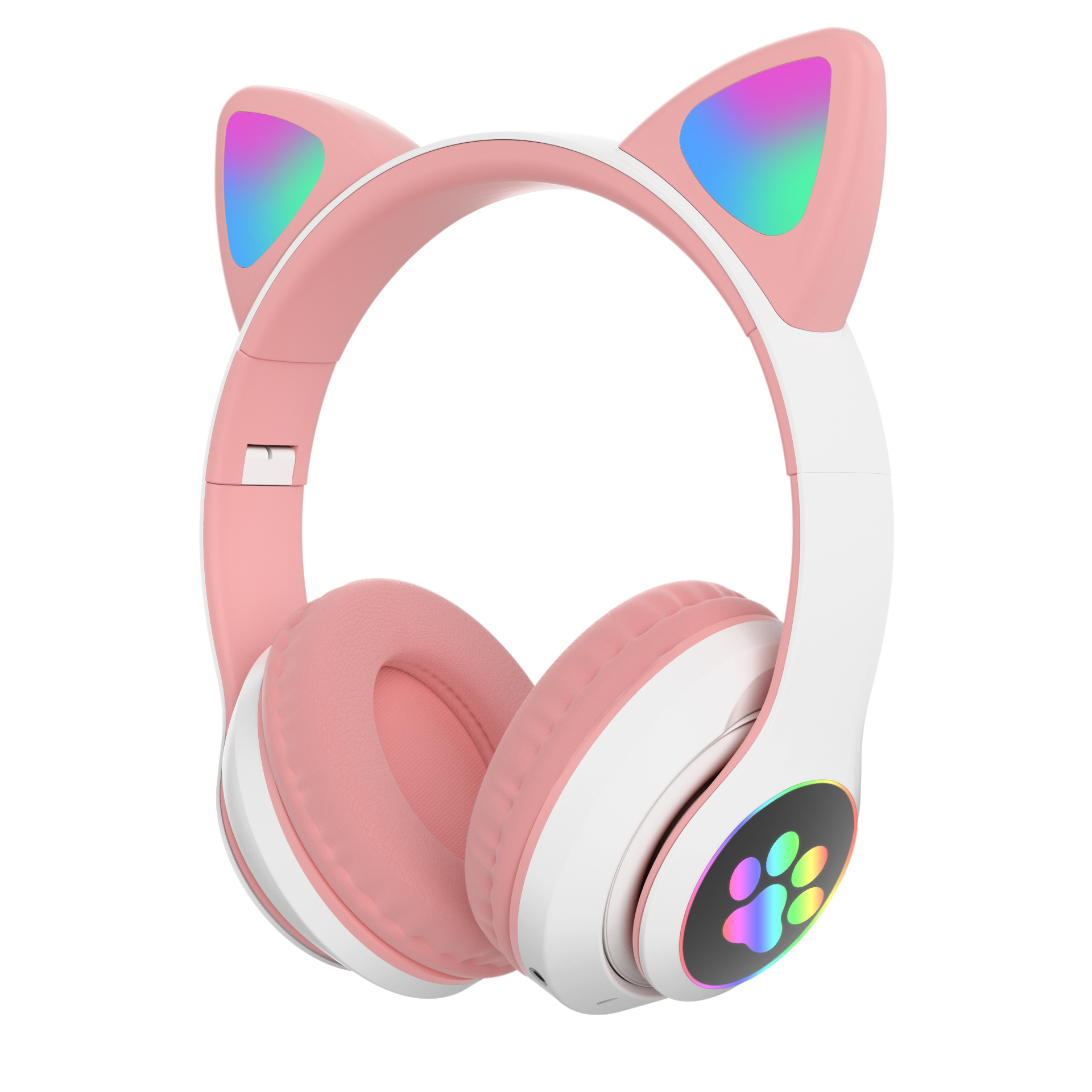 Nuevo modelo privado lindo emisor de luz gato orejas STN-28 auricular inalámbrico Bluetooth juego de dibujos animados