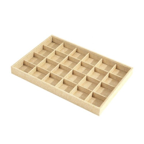 Jewelry display tray linen jewelry necklace box ring earrings earrings bracelet jewelry tray lattice box stall