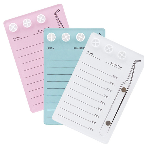 Wholesale eyelash grafting scale board large acrylic magnetic eyelash board thickened independent opp bag