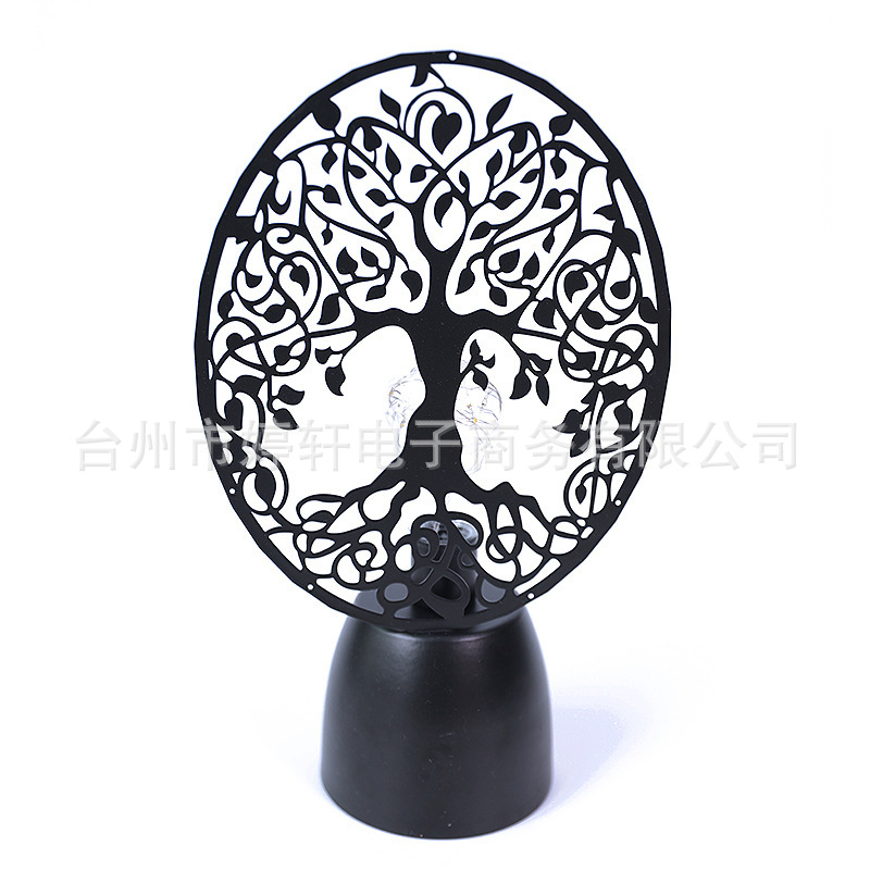 국경 LED 철 테이블 램프 야간 조명 모델링 분위기 램프 침실 데스크탑 장식품 무슬림 스타일 장식 도매