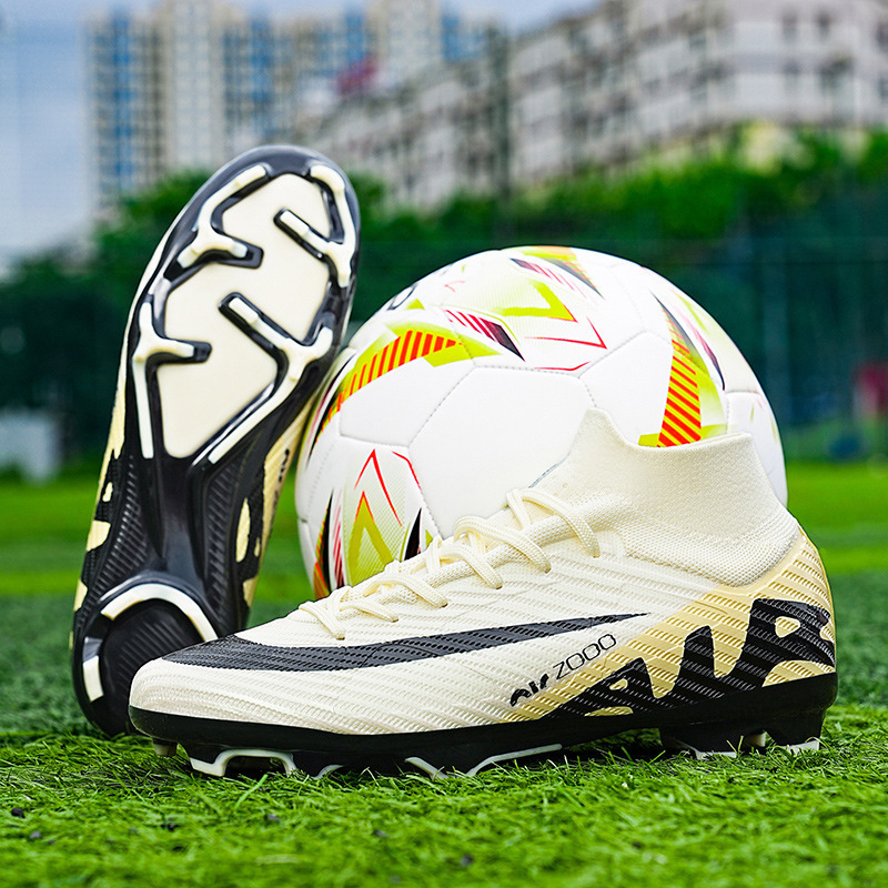 Zapatos de Fútbol para Entrenamiento de PVC y Caucho Antideslizantes para Césped Natural y Artificial