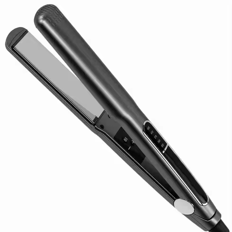 Transfronterizos venta caliente comercio exterior digital recto clips bobinado recto alisador de cabello de doble propósito no daña el cabello de abrazadera eléctrica de iones negativos barra de alisador de cabello