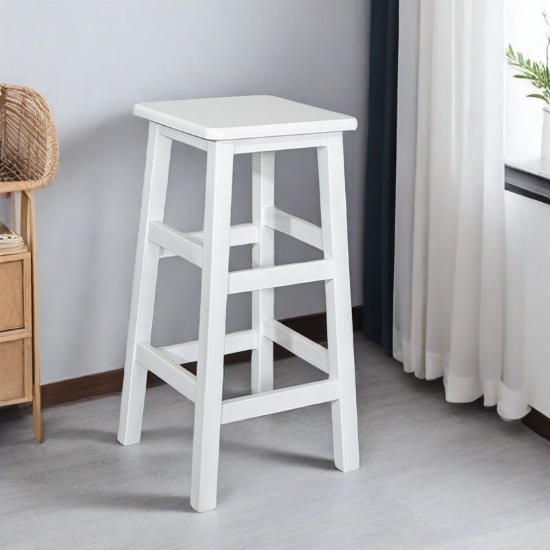 Square stool 30*30*60cm white