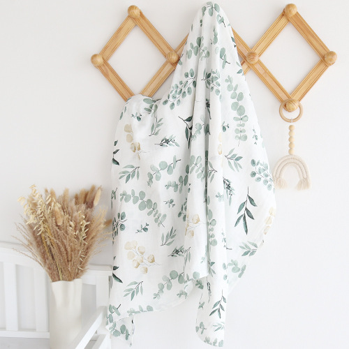 Four-layer bamboo cotton gauze baby blanket, thin quilt blanket, muslin baby blanket, newborn baby blanket, swaddle blanket