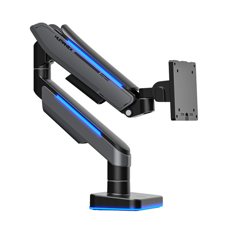 Songneng E-sports Monitor Stand Mechanical Cantilever Computer Screen RGBPneumatic Lift Rotating Vesa Base T18