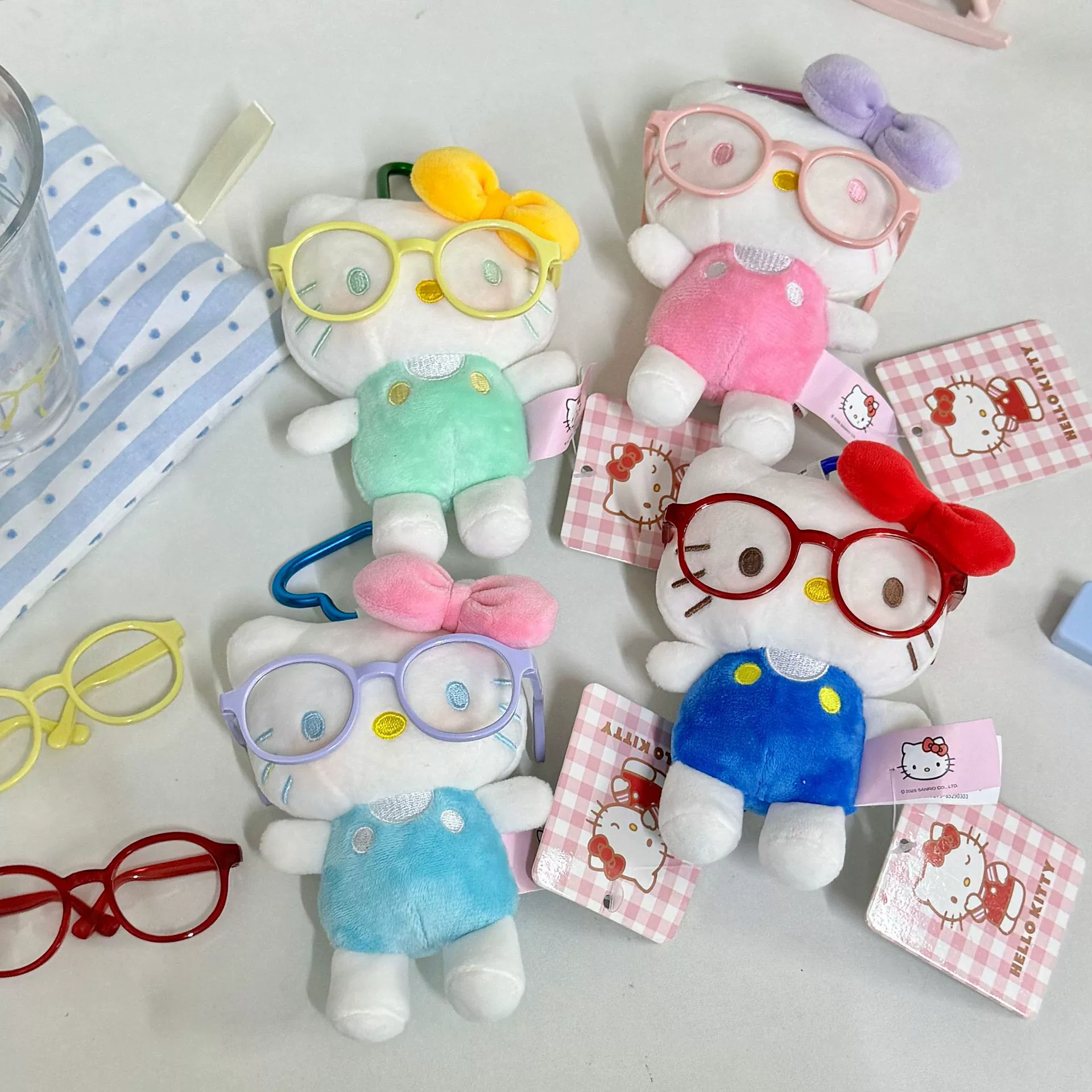Disney, cotton glasses, doll, big accessory, 9cm