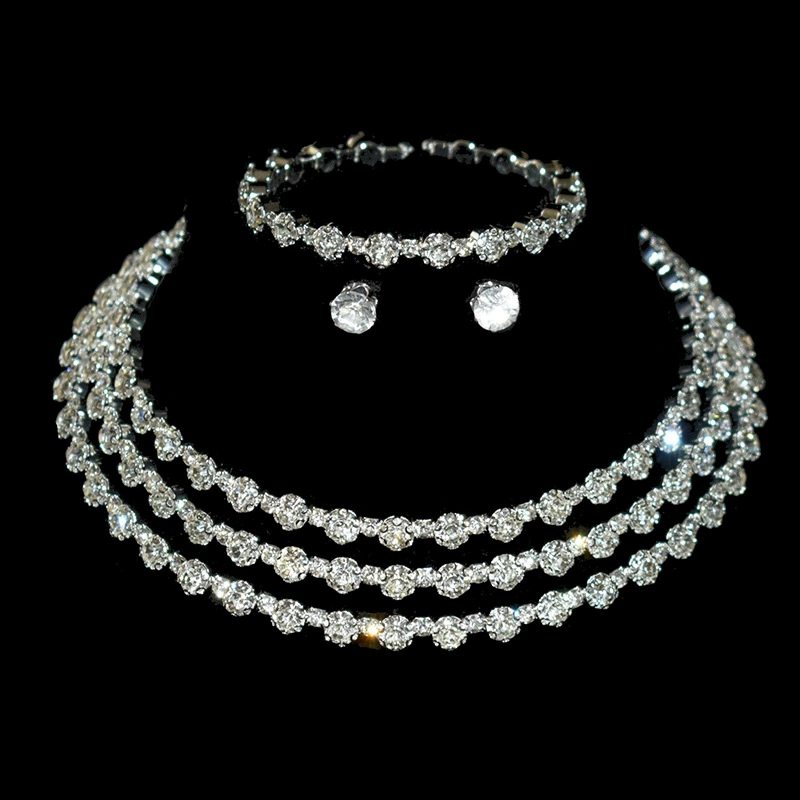 Accessory for bride, choker, bracelet, earrings, set, necklace, chain, gold and silver