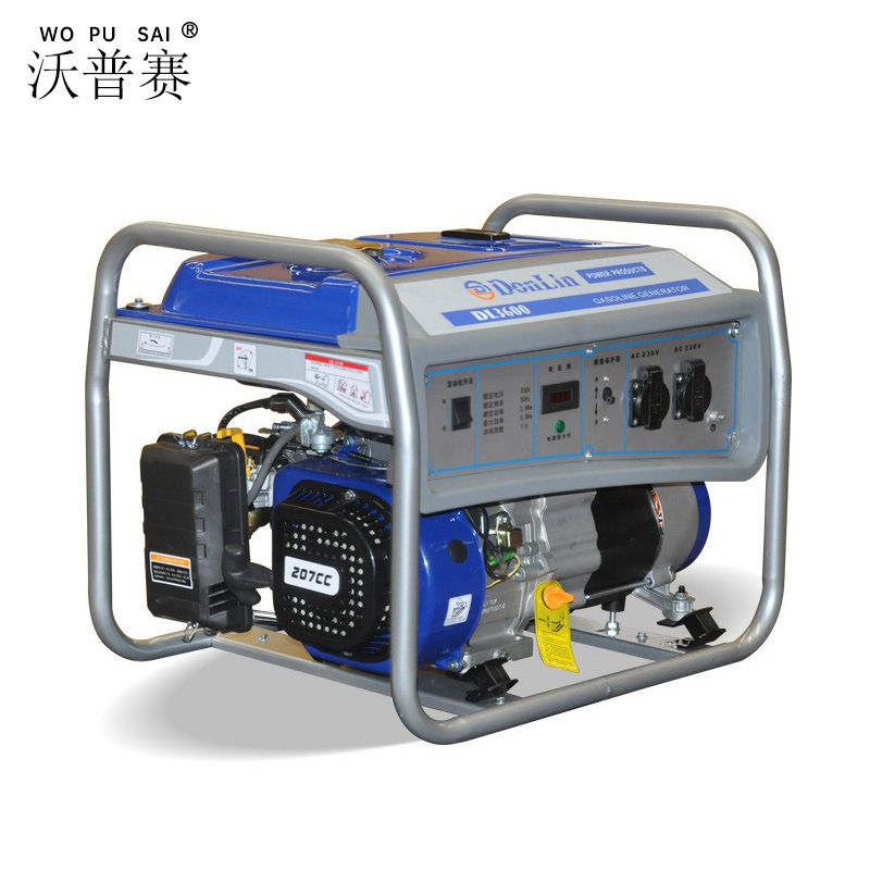 2 2.5 3KW 220/380V 单三相 小型家用便携式豪华风冷汽油发电机组