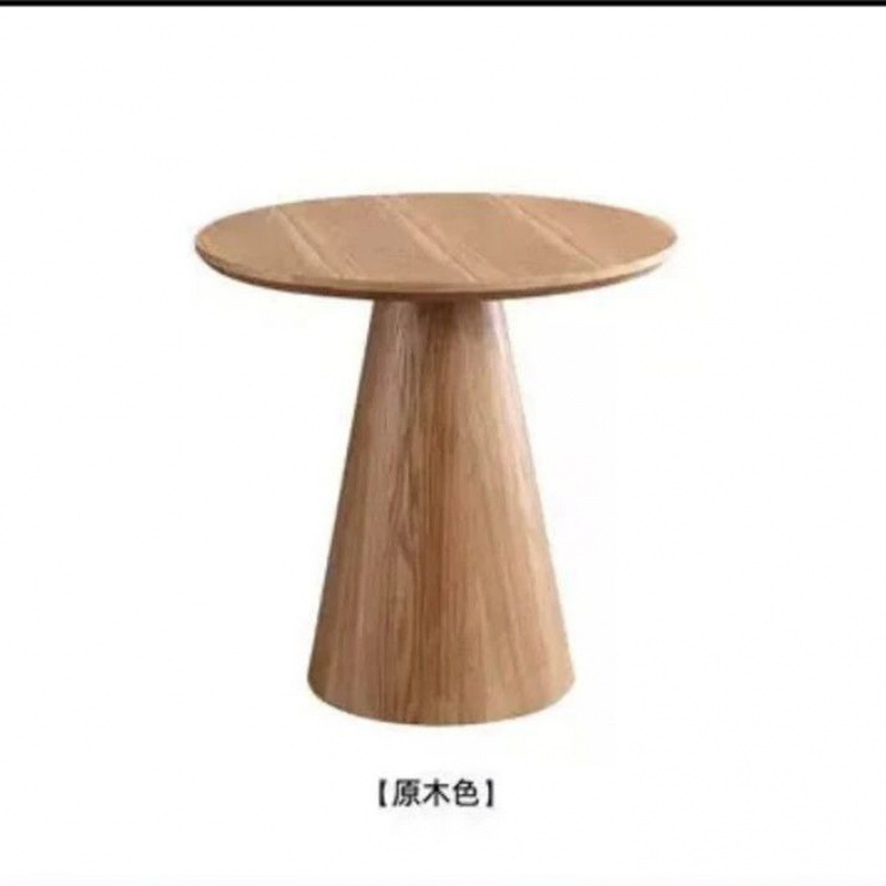 实木小圆桌洽谈桌茶几简约休闲创意咖啡厅奶茶店酒店店面接待圆桌|undefined