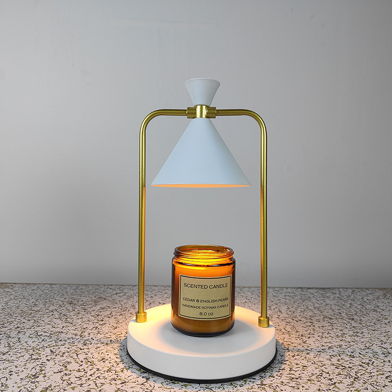 Lámpara de fusión de cera de aromaterapia retro americana transfronteriza creativa noche temporización atenuación vela libre de humo lámpara de mesa de atmósfera de expansión de fragancia