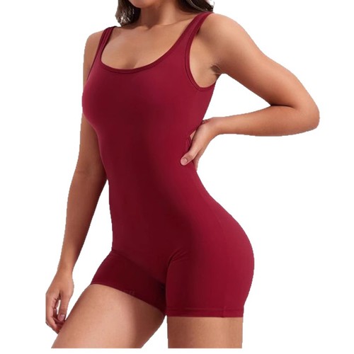 2025 Bestselling Simple & Stylish Backless U-Neck Sleeveless Jumpsuit with Midriff-Exposing Design—Perfect for a Chic, Edgy Look in Europe and America