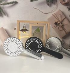 增壓花灑五檔大面板淋浴噴頭家用浴霸洗澡沐浴熱水器手持蓮蓬頭