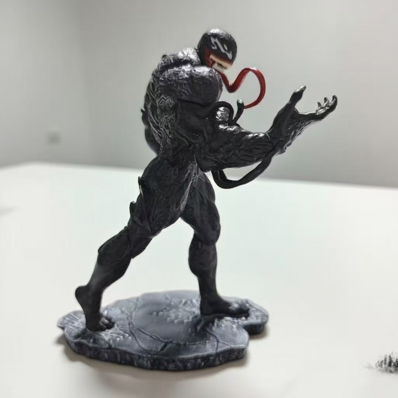 Marvel villanos de pie veneno 18cm modelo adornos como personajes de película cumpleaños hechos a mano
