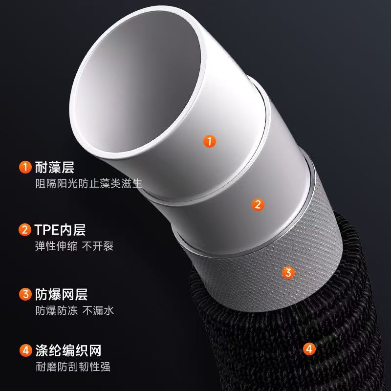 Manufacturer Wholesale Household Car Wash Hose, Telescopic Soft Hose, High-Pressure Explosion-Proof Tap Water Portable Pipe, Garden Hose Set