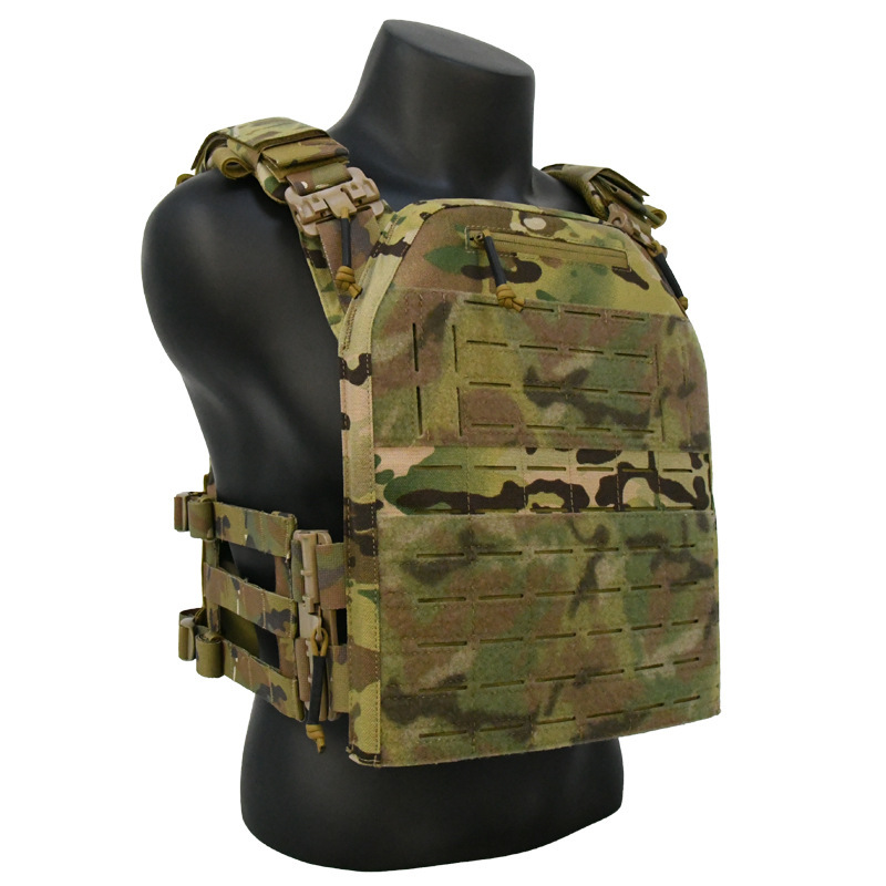 Cross-border in-stock 1000D nylon laser MOLLE camouflage outdoor sports equipment quick-release tactical vest Cross-border in-stock 1000D nylon laser MOLLE camouflage outdoor sports equipment quick-release tactical vest
