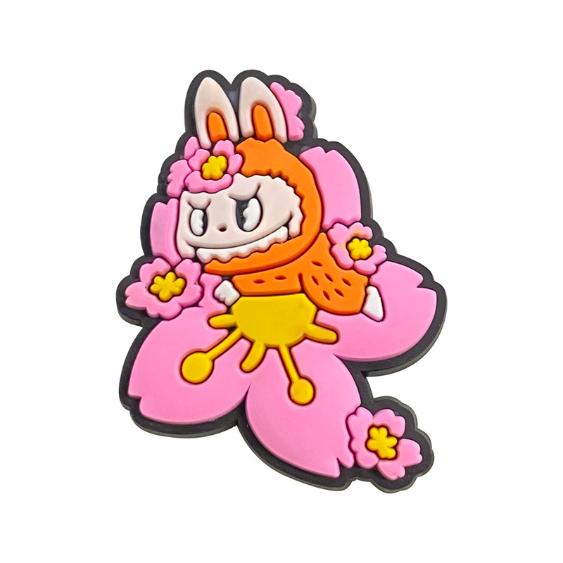 Labubu18 かわいい漫画下駄アクセサリー DIY Zhibixing バブルマート靴バックル靴の花|undefined