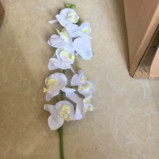 69cm仿真9头手感蝴蝶兰高档客厅假花装饰电视柜插花婚庆布置花艺