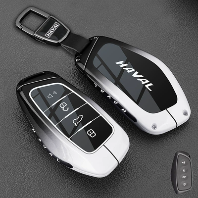 Car key bag key case, Haval H6 Menglong - j-type-metal-buckle-ink-black