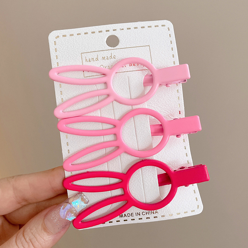 La nueva horquilla de dopamina rosa, la horquilla de flequillo lateral de alta calidad, los accesorios para el cabello de principios de primavera dulces y lindos, la pinza lateral de todo fósforo