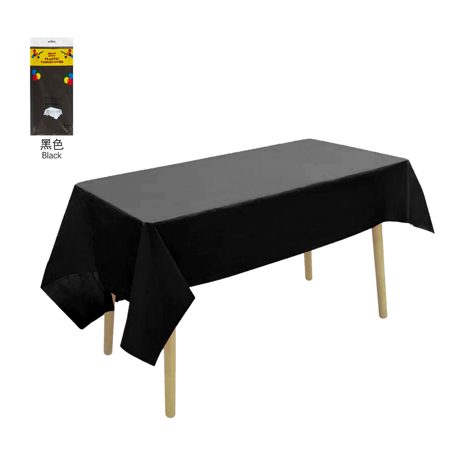 Mantel Desechable Rectangular 137 x 183 cm de Plástico PE para Fiestas