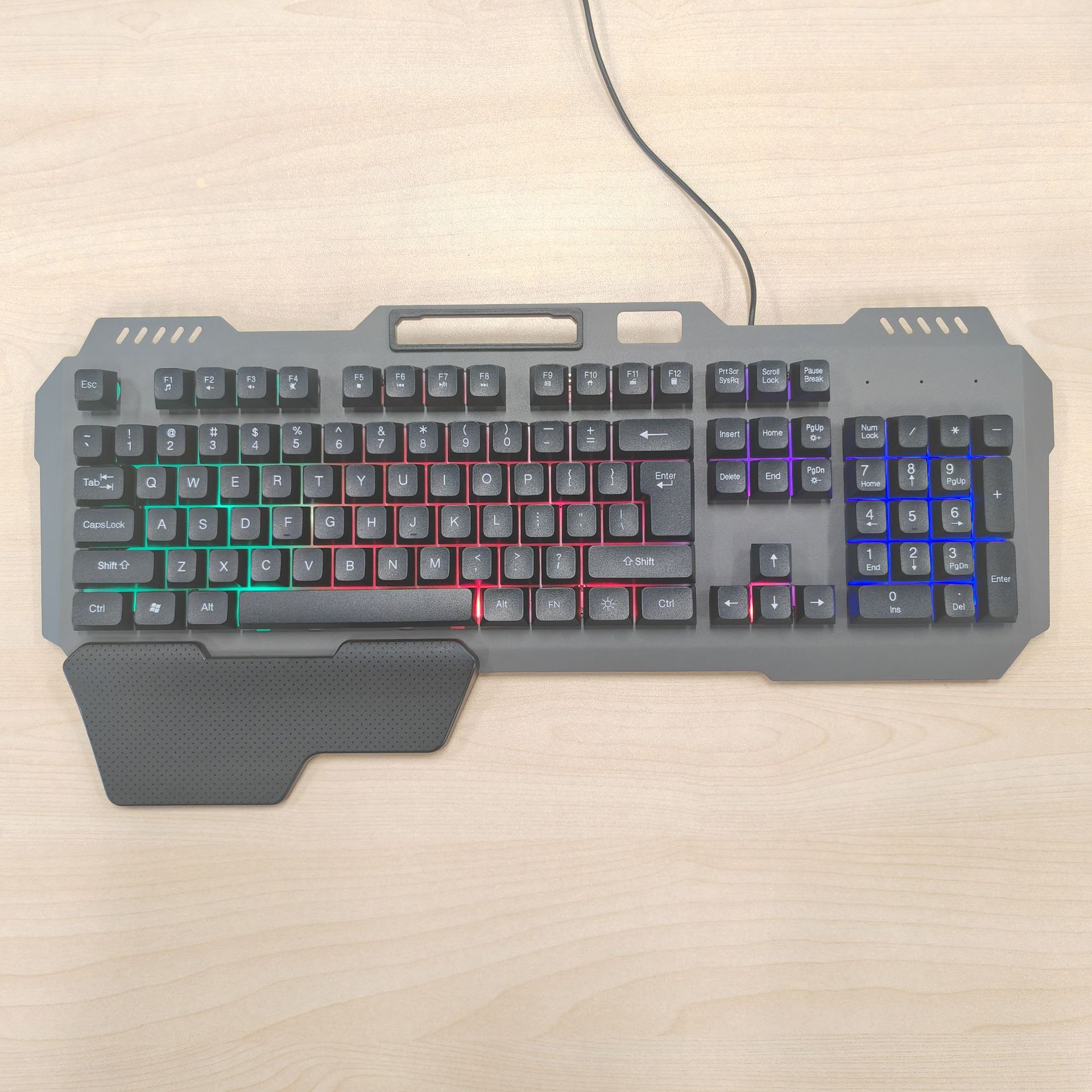 K562 Magnetic Hand Rest Luminous Keyboard E-Sports Desktop Notebook Office Game Wired Metal Keyboard