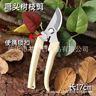 White elbow branch shears gardening shears pruning shears handmade floral shears fruit tree branch cutting tools