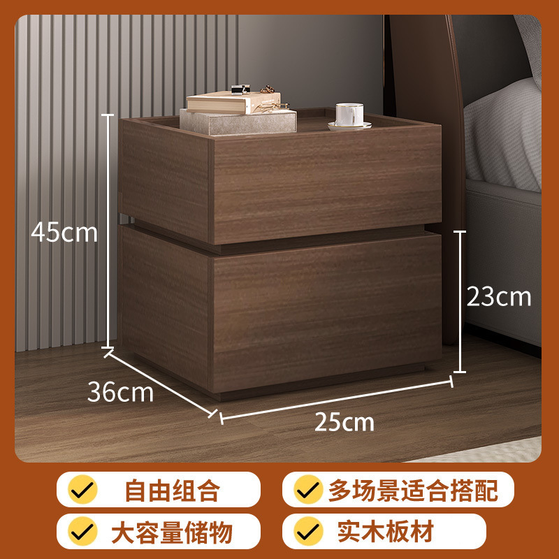 [원목 침대협탁] 올월넛 컬러