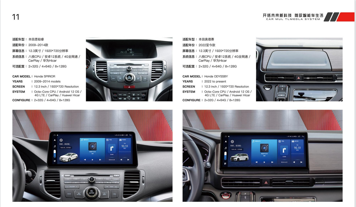Suitable for Toyota Sienna Panoramic 360 Android 12 Modified Central Control Large-Screen Navigation All-In-One Display