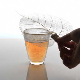 厂家批发菩提叶 茶漏植物分茶器 枫叶型过滤网创意茶道配件滤茶隔