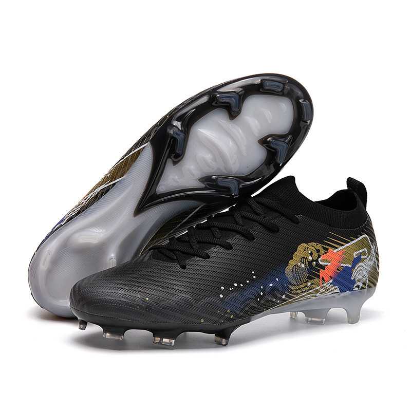 Zapatillas de Fútbol de Corte Bajo de Cuero Sintético Transpirable y Duradero para Césped Natural y Artificial