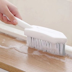 Toilet floor brush, floor crevice brush, bathroom gap cleaner, floor and sink/tub tile scrubber with stiff bristles