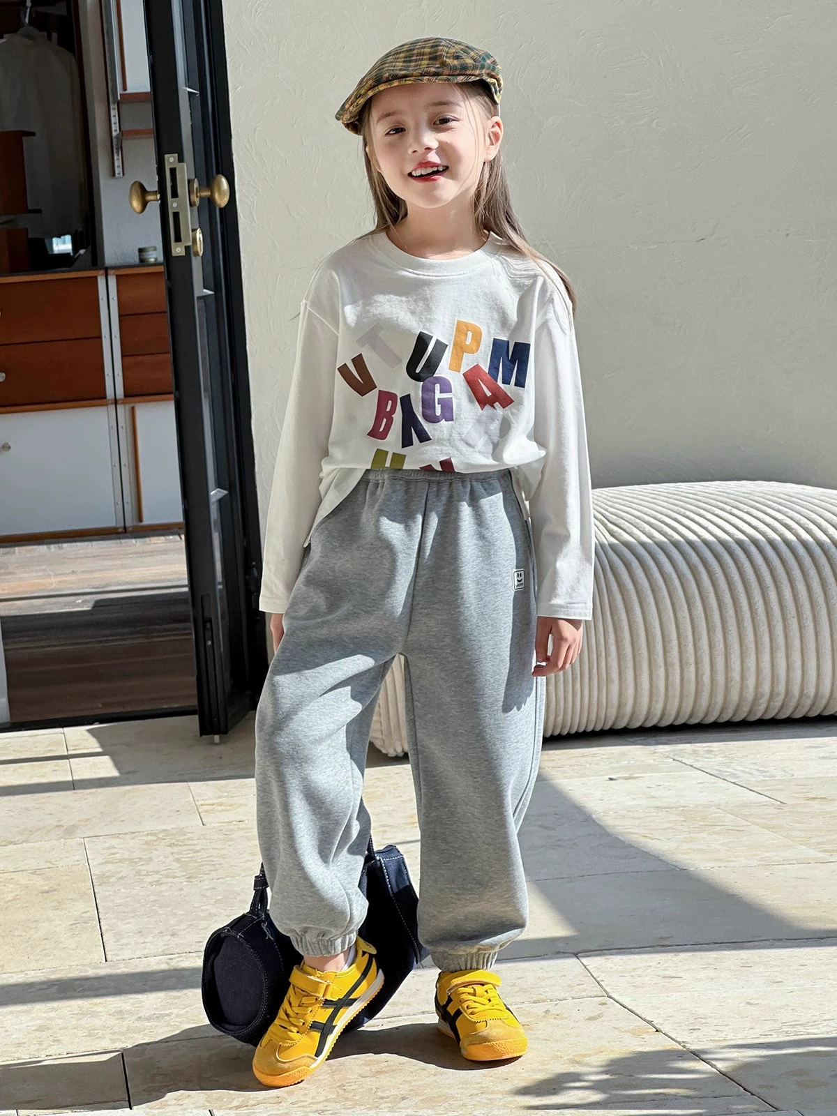图图小象 Spring autumn trousers, children's sports uniform