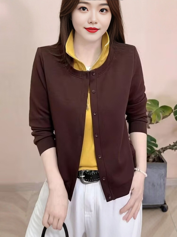 假两件卫衣女士2025新款早秋长袖无帽巨好看的爆款时尚洋气外套|undefined
