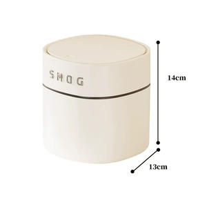 Lovely Desktop Trash Can with 100% New Material, Round Shape, for Home Use