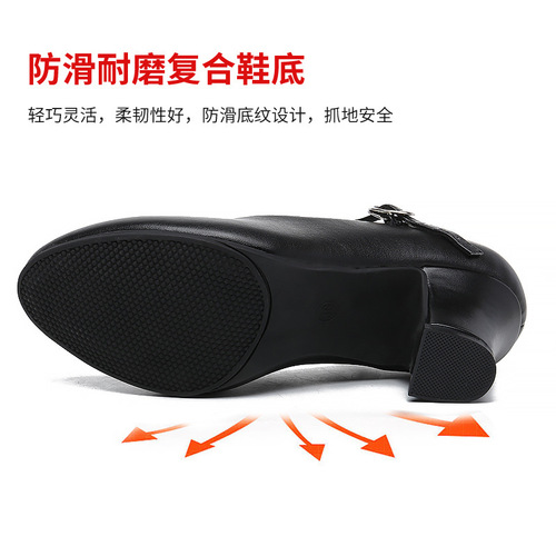 Manufacturer wholesale modern dance shoes for women adult dance shoes medium-high heel square dance shoes for women soft sole dancing shoes dropshipping