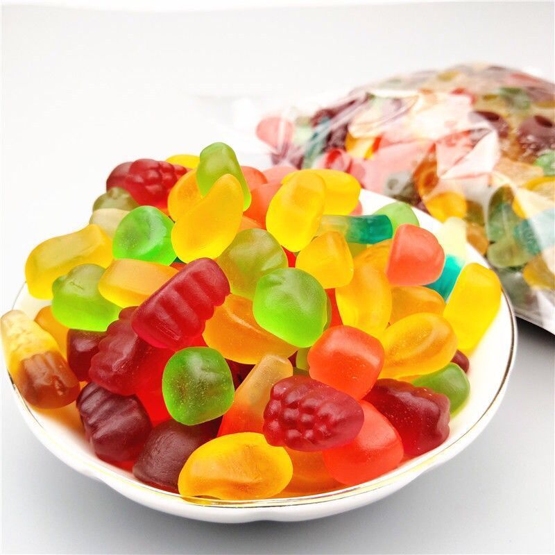 Gummy wholesale fruit juice Soft sweets blend colour fruit Soft sweets bulk QQ candy festival Special purchases for the Spring Festival snacks