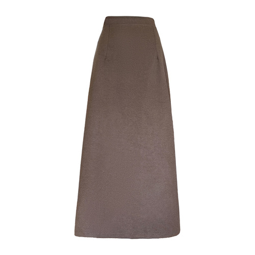 Fur skirt for women in autumn and winter new style split mid-length skirt, high waist, slimming and large size fashionable all-matching hip skirt