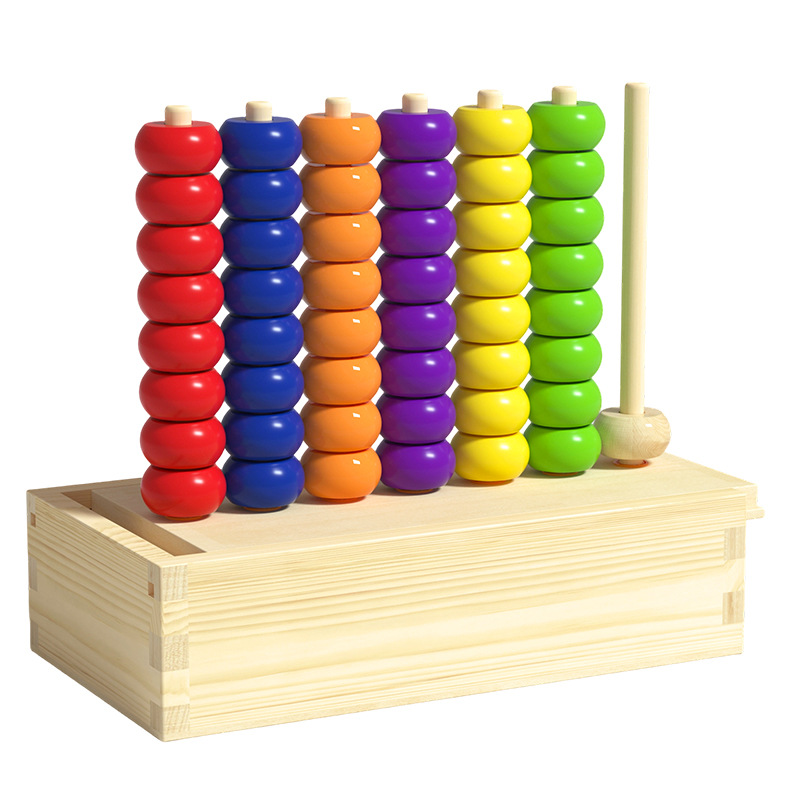 Juguetes de madera para la educación temprana de pares de colores para el entrenamiento de bebés Juguetes de puzzle cognitivo de color