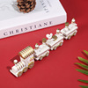 Christmas wooden decorations, train, atmospheric jewelry, suitable for import, wholesale