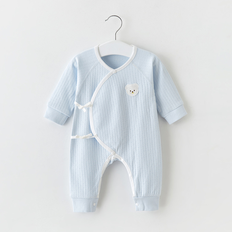 Ropa de bebé recién nacido para primavera y otoño, algodón puro, pijamas finos, pelele, traje para gatear, body para bebé recién nacido.